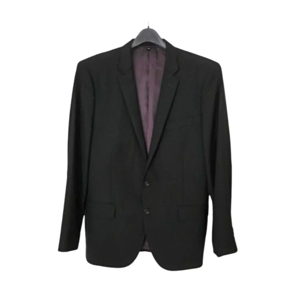 J.Crew Ludlow Loro Piana Italian Wool Suit Jacket Blazer 44R Black